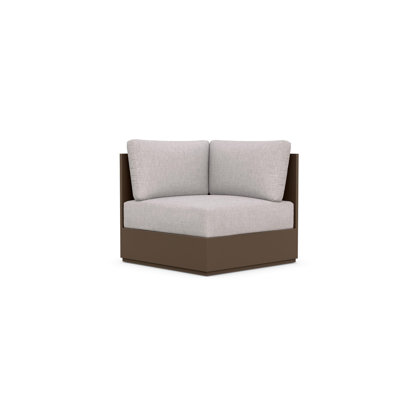Sydney Corner Chair Charcoal + Slate Cushion