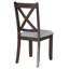 Ensemble de salle à manger 6 pièces en bois massif avec 4 chaises et banc pour la salle à manger-2011717785