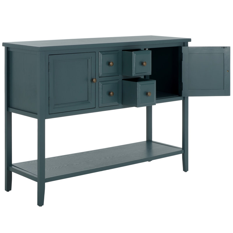 Console en bois massif 45,7 po Sadie, Sarcelle ardoise
