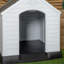 Small Outdoor Plastic Dog House With Raised Bed-1175292451