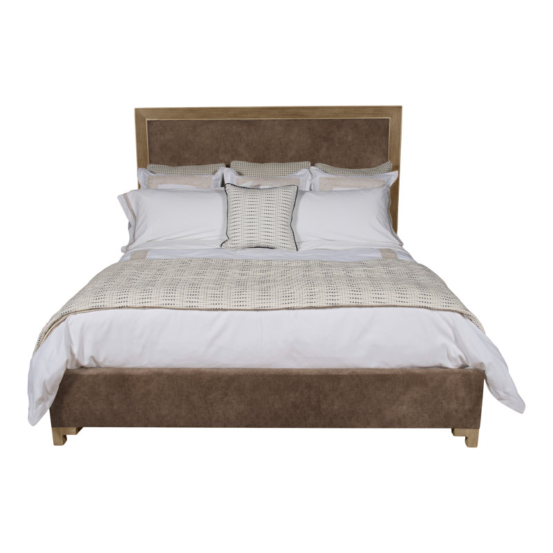 Louise/Lawrence Upholstered Bed, Nadia Earth, King, Hampton