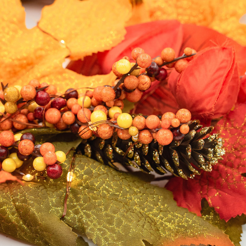 PUMPKIN EMBER 183cm Faux Garland