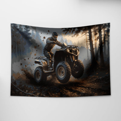 Transporation ATV and off road vehicle art Wall Tapestry
