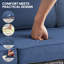 Ensemble de conversation d'extérieur carré en osier 8 pièces avec 4 fauteuils et 2 repose-pieds Palomares-4347888-4347889-4347891