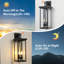 Lampe murale d'extérieur à DEL en cristal transparent imperméable