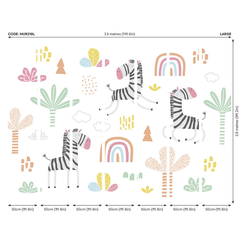 Matte Non-Pasted Wall Mural, 280cm L x 350cm W, White