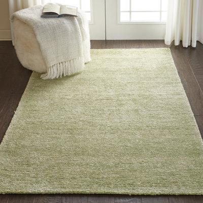 Tapis vert touffeté à la main Milele