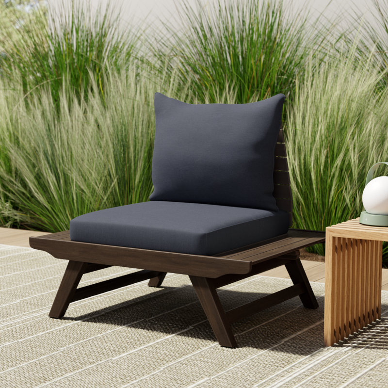Acacia Outdoor Armless Lounge Chair