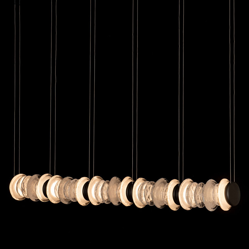 Cairn Linear LED Pendant - White, Oil Rubbed Bronze
