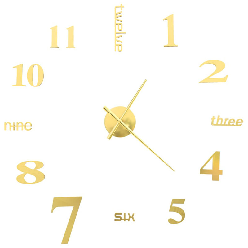 Pederson Metal Wall Clock, Gold