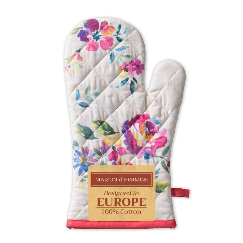 Gants de cuisine 100% coton 7 po x 13 po Maison d'Hermine