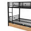 Metal Convertible Bunk Bed With 2 Drawers
