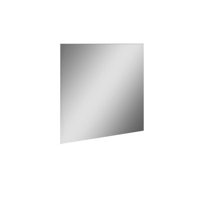 Trejo Glass Flat Wall Mirror, 70cm H x 80cm W, White
