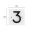 Floating Stand-Off 1-Number Horizontal Sign, White /W/ Black Mondern Font Number-880945993