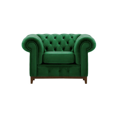Frye Velvet Chesterfield Chair