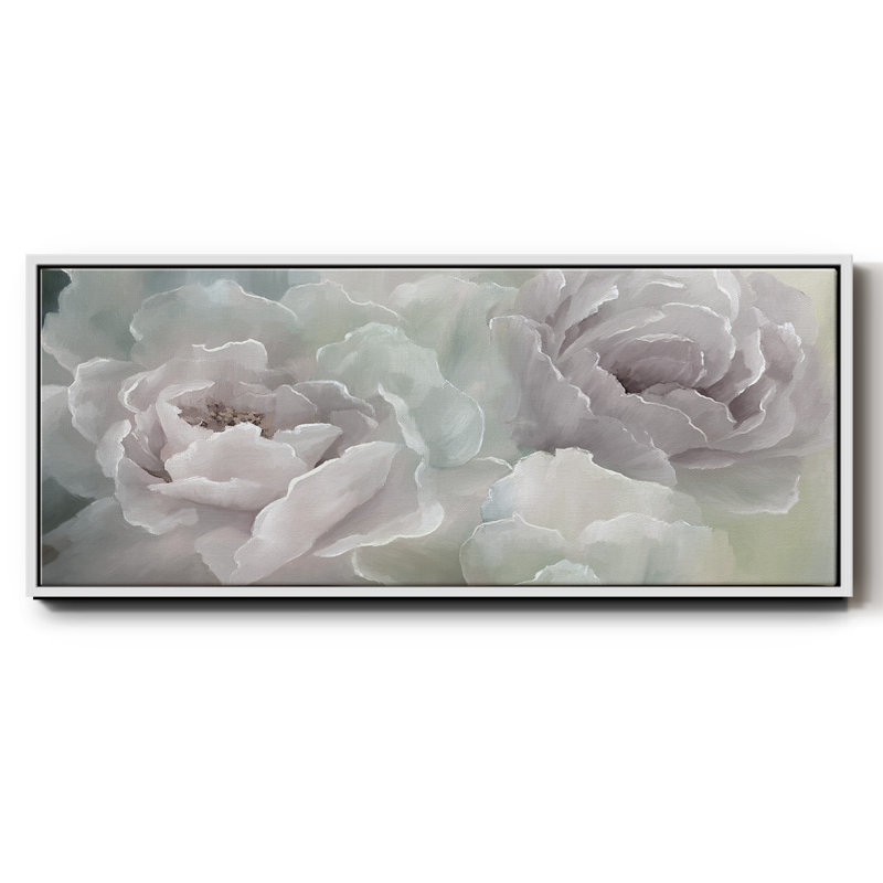 Peony Lace- Framed Canvas