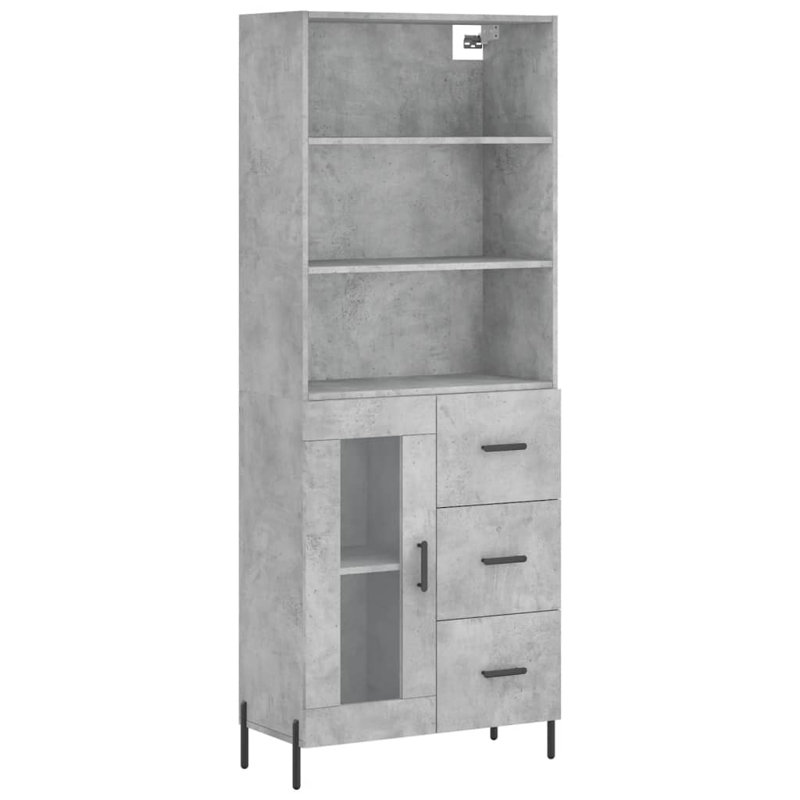 Mohsan 69.5cm Sideboard, Concrete Grey