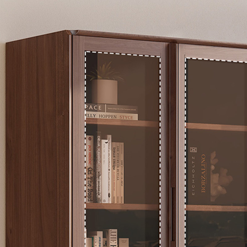High quality black walnut bookcase