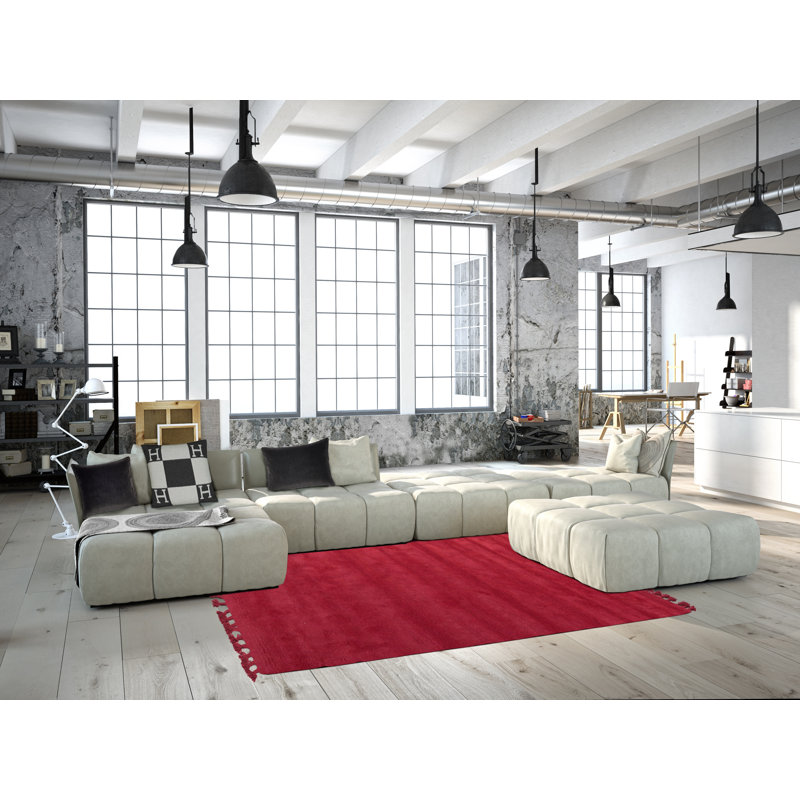 Horst Rectangle Hand Woven Area Rug, Rectangle 140 x 200cm