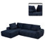 Canapé modulaire rembourré en fausse fourrure Boneless-1441587633-1441587635