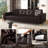 Elysiuma 3-In-1 Faux Leather Pull Out Sofa Bed,92.1" Convertible Sleeper Sofa With Square Arms-2087633454