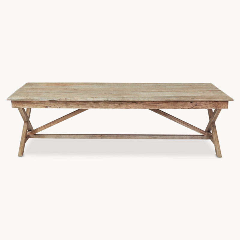 Gia Solid Wood Trestle Coffee Table
