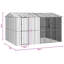 247cm Steel Floor Bird Cage