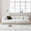 Coussin modulaire 112,60 po blanc 100% polyester-129578960