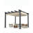 Retractable Canopy Aluminum Pergola with Enhanced Metal Structure, Adjustable Sun Shade for Patio or Garden, 10x10 FT (Grey)