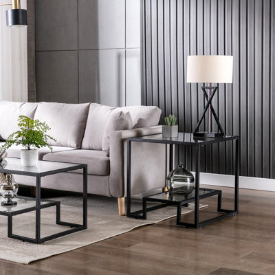 Stansberry Glass Top End Table