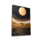 Superbe peinture sur toile décorative, dorée et noire, 27,6 po x 39,4 po | 50% coton / 50% polyester, impression numérique sur toile | Élégant art mural pour la décoration intérieure, encadré avec un cadre en bois de 0,8 po x 0,8 po