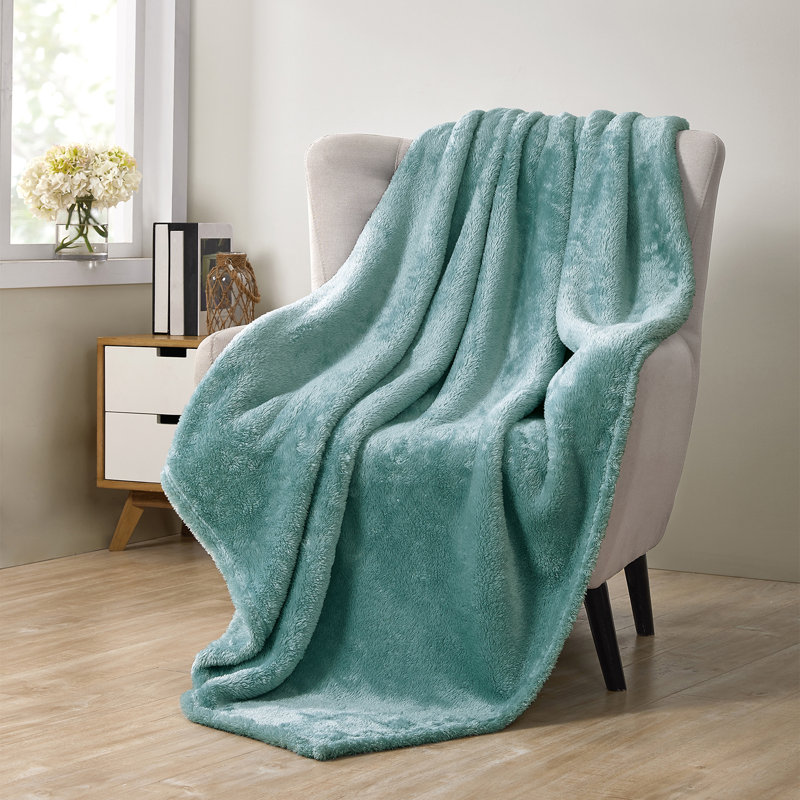Adrianna Throw Blanket, Teal, 50 x 60