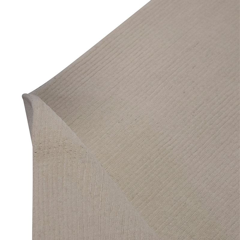 High-Quality Hand-Knotted White And Cream Area Rug