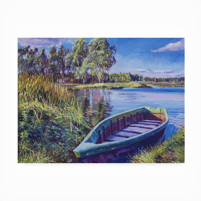Toile d'extérieur «Summer Lake» par David Lloyd Glover, H 18 po x l 24 po x P 1,5 po