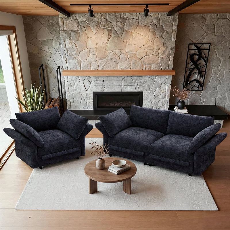 Petit appartement avec canapé personnalisable, Noir