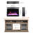 23 Inch Ultra Thin Electric Fireplace - Realistic Flame, 11 Temperature Settings, Overheat Protected, Remote Control Insert 1400W Heat, Control, & Fuse