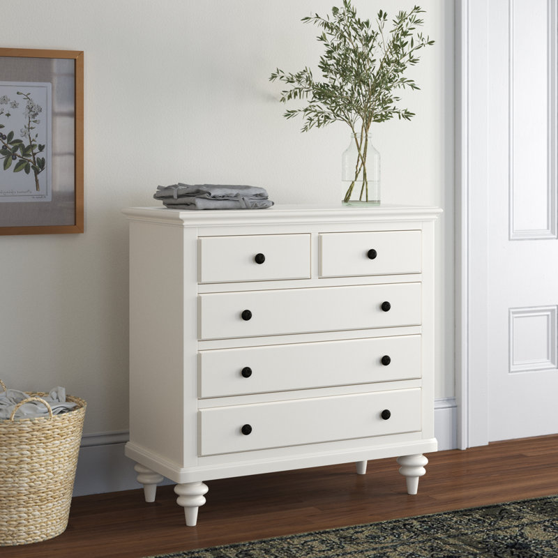 Commode 4 tiroirs Delacour, Blanc