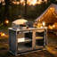 Dutil Rectangular Outdoor Camping Table - 117.5 cm W 54 cm D-110021498