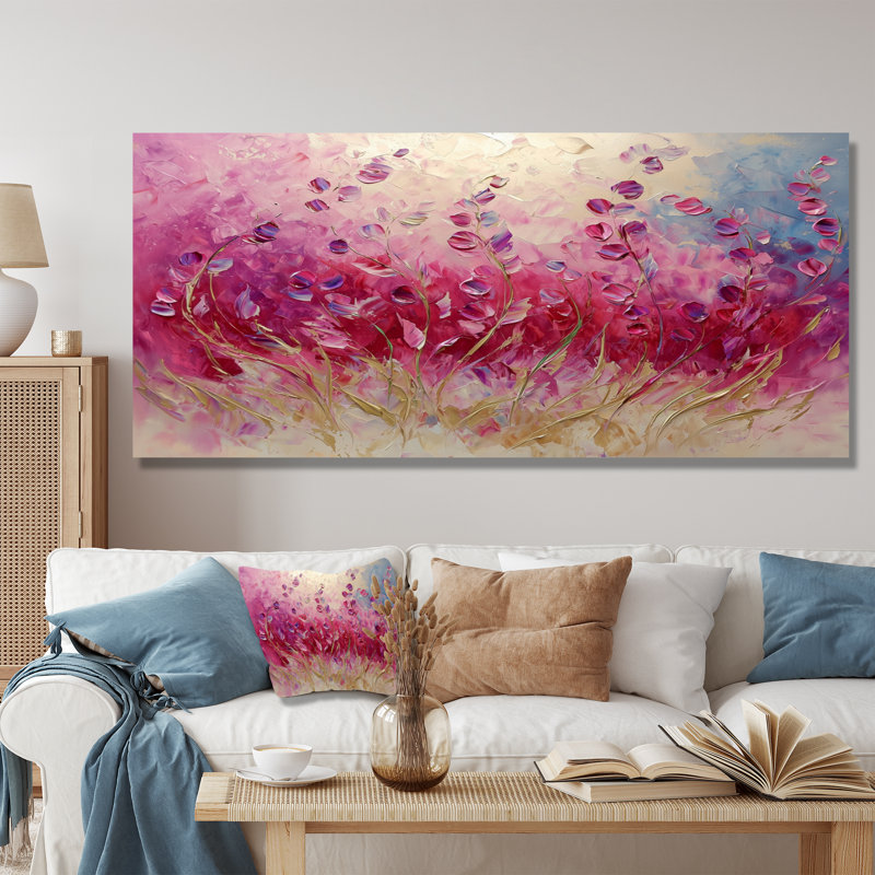 Jamerson - Floral Wall Art, H 28 po x l 60 po, Toile tendue, Ne s’applique pas