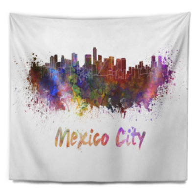 Tapisserie d'horizon de mexico Cityscape