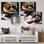 Or noir, reflets de Phonograph - impression sans cadre sur métal-340671629