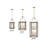 Shaw Eight-Light Candle Indoor Two-Tier Pendant - Two-Tone Finish