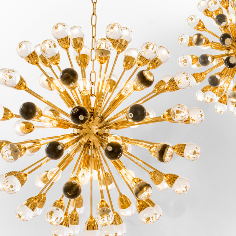 Antares 12 - Light Chandelier, Gold, 89" H x 30" W x 30" D