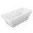 Kayenge 70.8'' x 31.5'' Soaking Solid Surface Bathtub