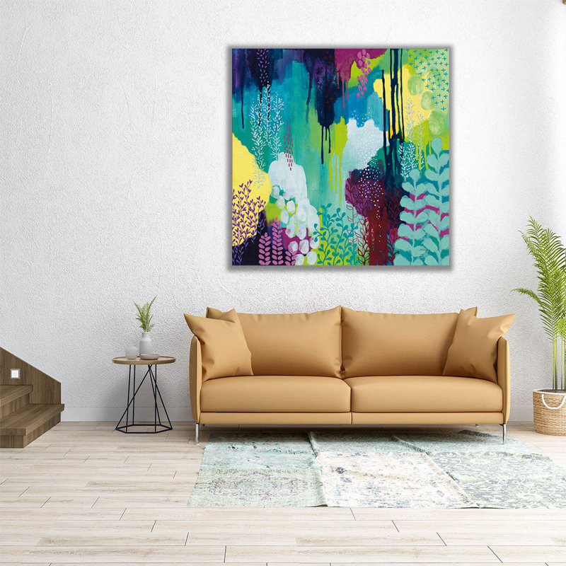 Jewel Forest I - reproduction d'art sur toile, H 12 po x l 12 po