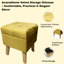 Bourquin 33Cm Velvet Square Footstool-1052378199