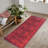  Washable Non-Slip Rug - Red Traditional Bordered Runner for Entryway, Hallway, Bathroom, and Kitchen-114442233