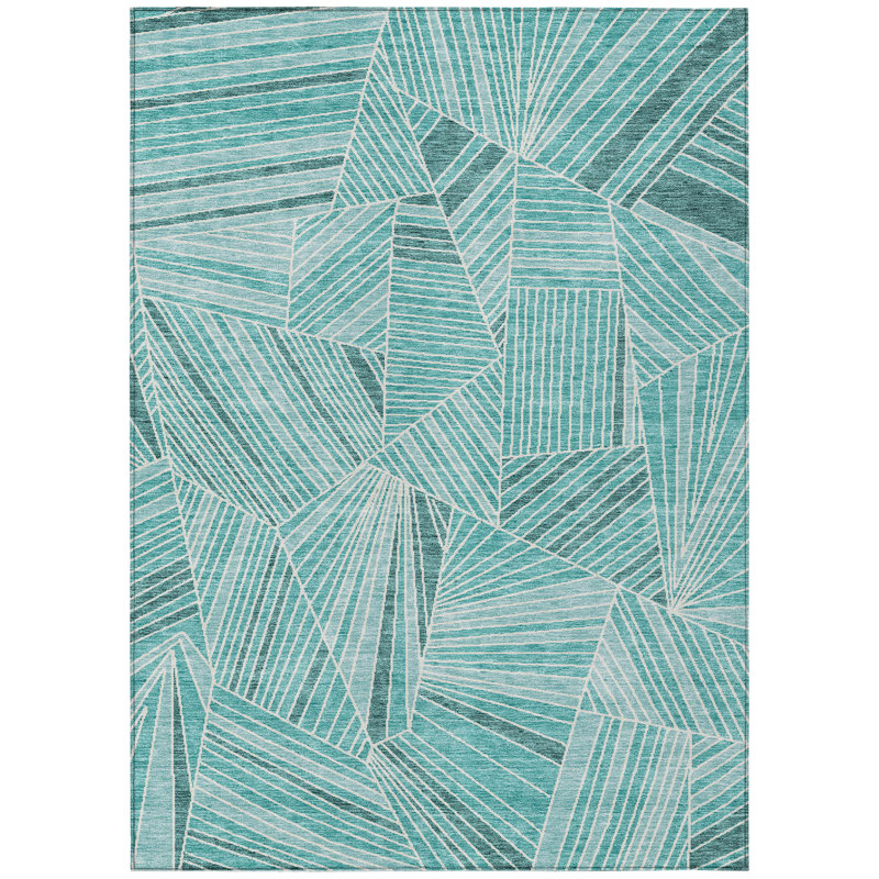 Colier Abstract Indoor / Outdoor Rug, Rectangle 2'6" x 3'10"