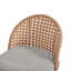 Swivel Upholstered Chenille Bar Stool-2003557762