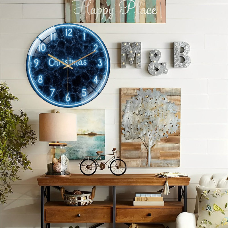 Horloge murale de Noël 12 po